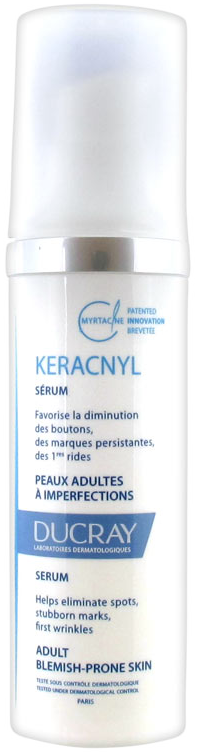 Ducray keracnyl sérum 30 ml peaux adultes à imperfections | prix bas