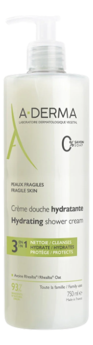 Crème de douche hydratante   750ml
